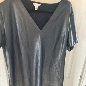 Calvin Klein faux fur dress